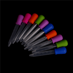 Clear Silicone Pipette 5ml Graduated Liquid Dropper Random
