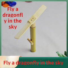 Line Dragonfly Outdoor Toy Hand Draw Flying Saucer Nostalgic Toy