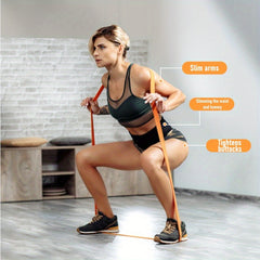 2m Long TPE Resistance Band 27-38KG Elastic Band Fitness Pull Band Yoga Band