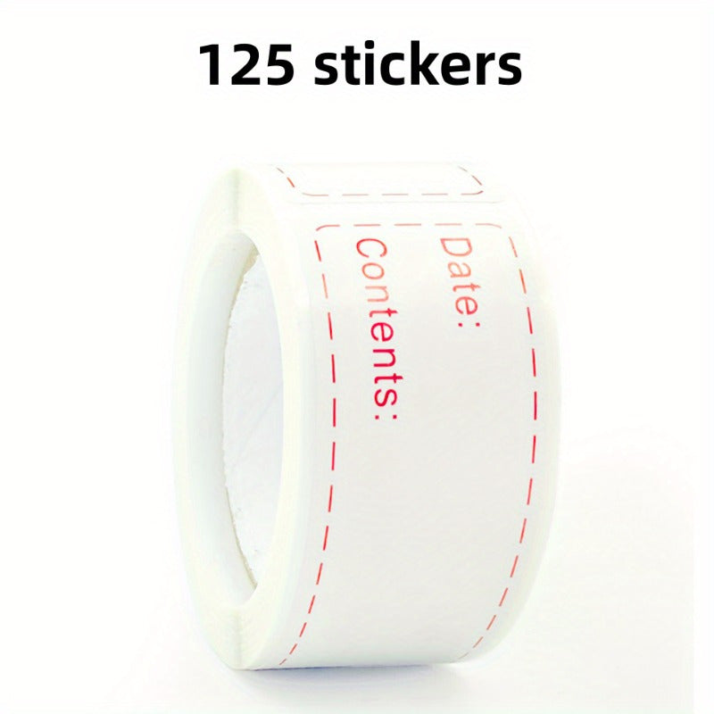 300 Adhesive Freezer Food Storage Date Stickers