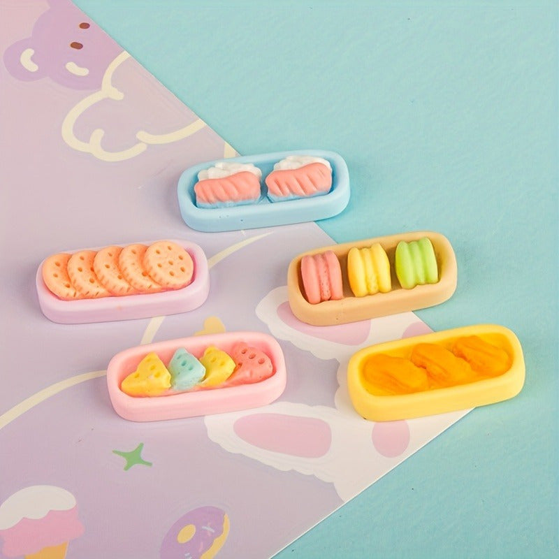 20pcs Lotus Root Slices Sticks Food Toy DIY Hair Clip Cream Glue Accessories