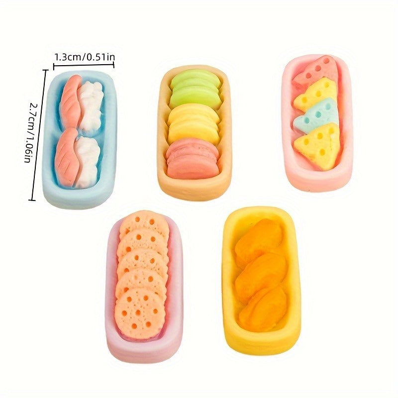 20pcs Lotus Root Slices Sticks Food Toy DIY Hair Clip Cream Glue Accessories
