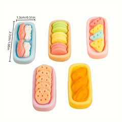 20pcs Lotus Root Slices Sticks Food Toy DIY Hair Clip Cream Glue Accessories