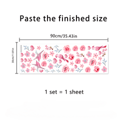 Flowers & Birds Wall Stickers - Adhesive Decor for Walls & Glass