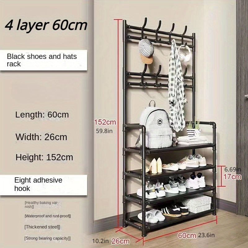 Coat Rack Shoe And Hat Rack Storage