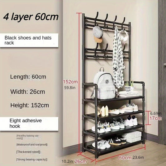 Coat Rack Shoe And Hat Rack Storage