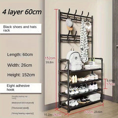 Coat Rack Shoe And Hat Rack Storage