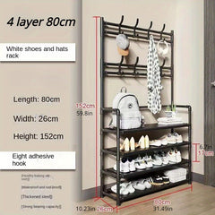 Coat Rack Shoe And Hat Rack Storage
