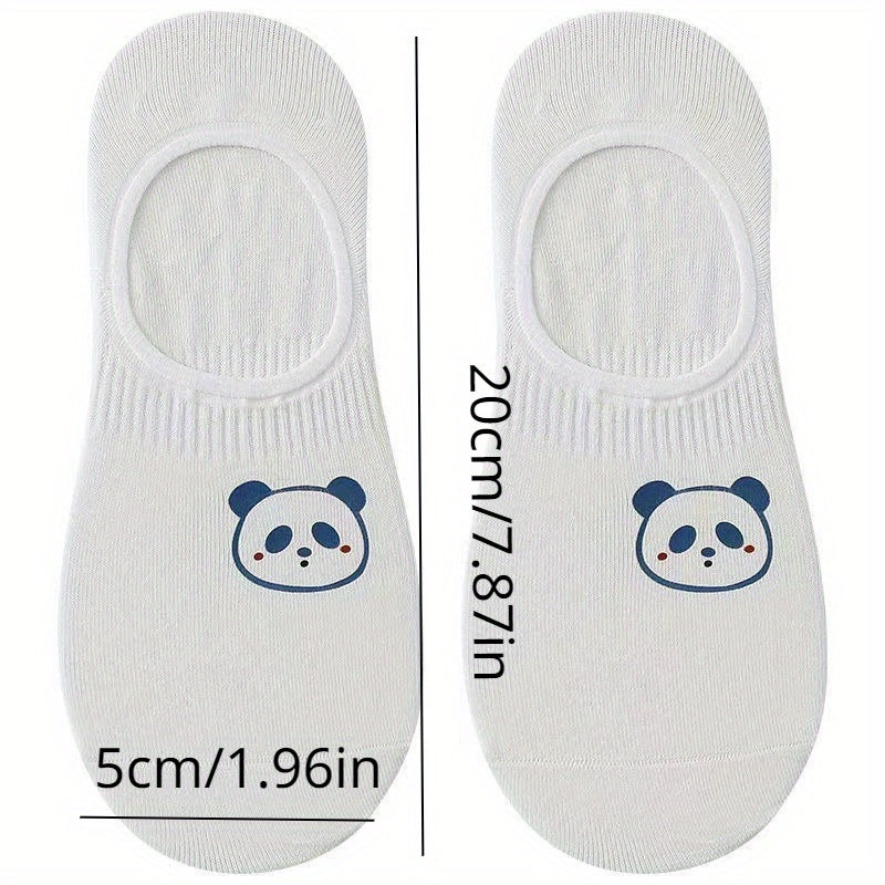 10 Pairs Cartoon Print Short Socks Soft & Lightweight Ankle Socks