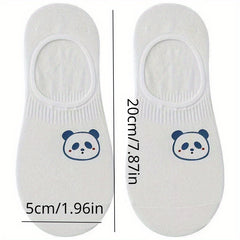 10 Pairs Cartoon Print Short Socks Soft & Lightweight Ankle Socks