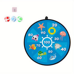 Sticky Ball Dart Board Game Set Indoor Outdoor Toy Darts