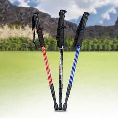 3 Section Outdoor Climbing Poles Aluminium Alloy Telescopic Portable