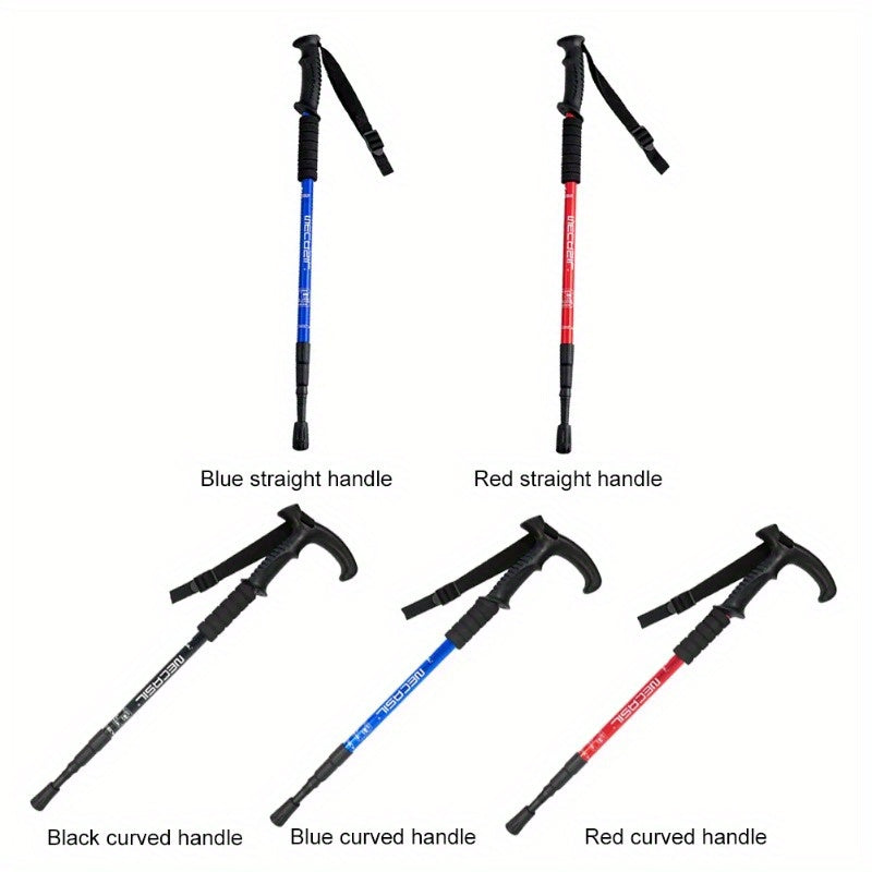 3 Section Outdoor Climbing Poles Aluminium Alloy Telescopic Portable
