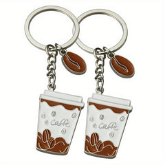 Coffee Cup Shaped Keychain Bag Pendant Birthday Gift
