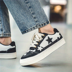 Women's Star Pattern Outdoor Sneakers Lightweight Non slip Platform Sports Shoes