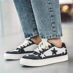 Women's Star Pattern Outdoor Sneakers Lightweight Non slip Platform Sports Shoes