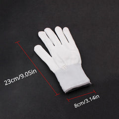 2pcs Glittering LED Changing Gloves Stage Cheering Halloween Gift Gloves