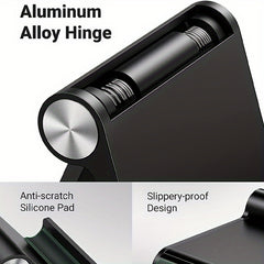 Adjustable Cell Phone Stand for Desk, Foldable Desktop Dock