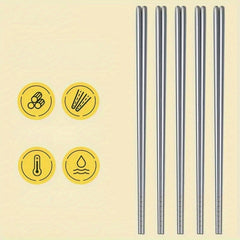 Stainless Steel Chopsticks Household Non slip L9195