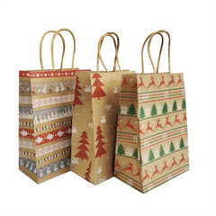 Christmas Gift Bags Santa Elk Bell Xmas Packaging Kids Candy Gift