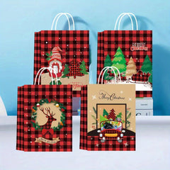 Christmas Gift Bags Santa Elk Bell Xmas Packaging Kids Candy Gift