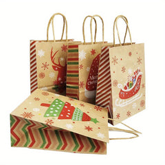 Christmas Gift Bags Santa Elk Bell Xmas Packaging Kids Candy Gift
