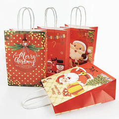 Christmas Gift Bags Santa Elk Bell Xmas Packaging Kids Candy Gift