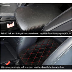 Car Leather Armrest Mat - Armrests Storage Box Mats, Waterproof Cushion Cover