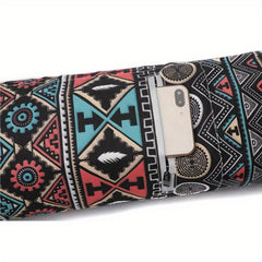 Printed Yoga Mat Storage Bag with Drawstring