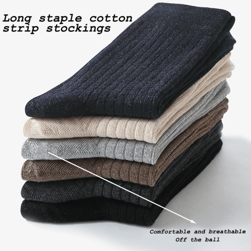 Men's Mid-tube Casual Stripe Business Socks