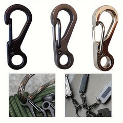 5pcs Mini Carabiner Clasp Camping Hiking Keychain Keyring