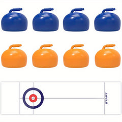 Tabletop Curling Game Fun Shuffleboard Pucks & Rollers Holiday Gift