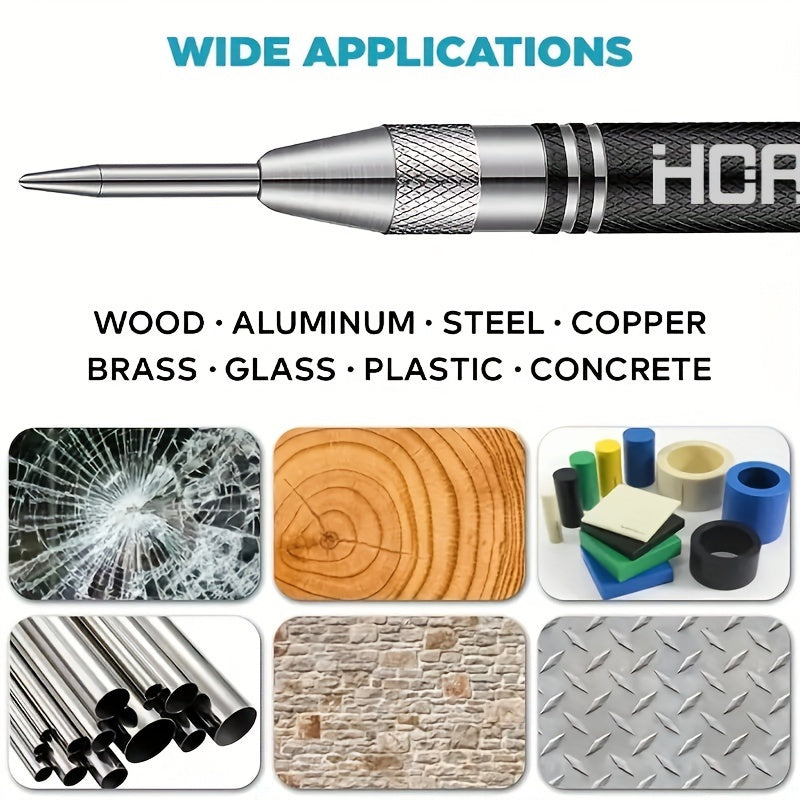 Adjustable Tungsten Tip Center Punch for Woodworking