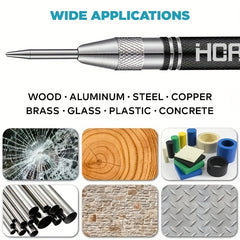 Adjustable Tungsten Tip Center Punch for Woodworking