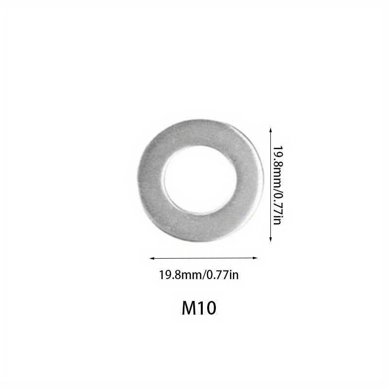 360pcs Stainless Steel Washers M2-M12 Flat Washers