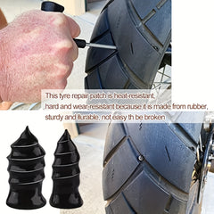 40pcs Vacuum Tire Quick Repair Kit For Autos & Motorcycles, Spiral Rubber Nails