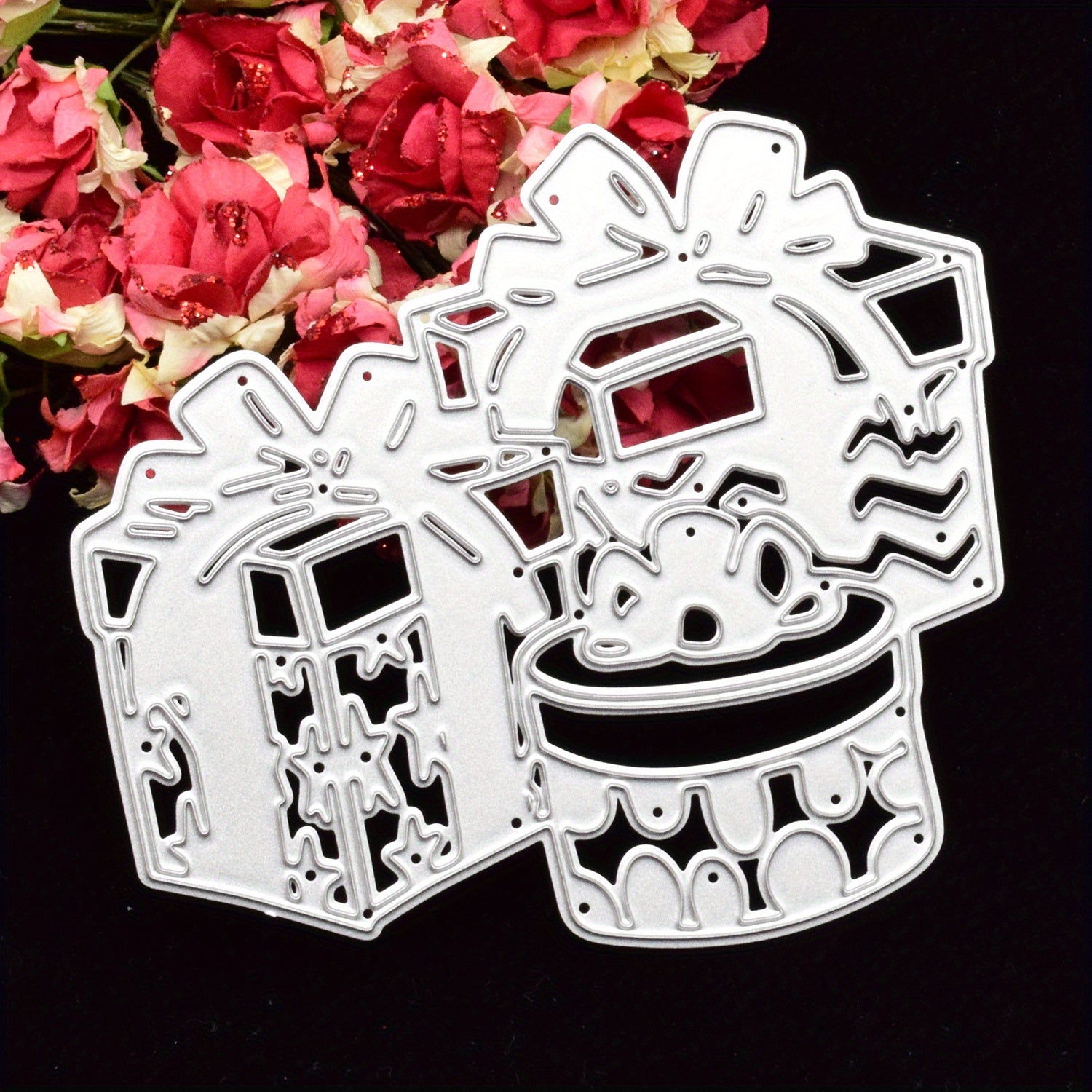 1pc Coffee Cups Wine Bottle Metal Cutting Dies DIY Scrapbooking Album
