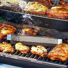 304 Stainless Steel Smoker Tube Fruit Wood Box BBQ Smoker Tube