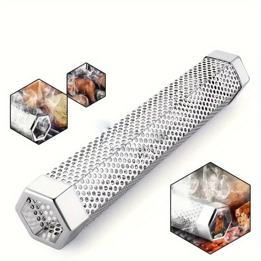 304 Stainless Steel Smoker Tube Fruit Wood Box BBQ Smoker Tube