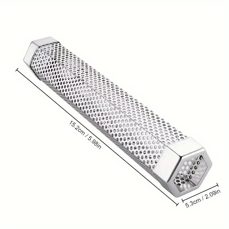 304 Stainless Steel Smoker Tube Fruit Wood Box BBQ Smoker Tube