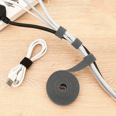 Adjustable Cable Management Ties With Magic Tape