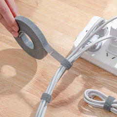 Adjustable Cable Management Ties With Magic Tape