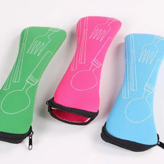Portable Tableware Bag Cutlery Storage for Travel Picnic Spoon/Fork