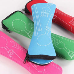 Portable Tableware Bag Cutlery Storage for Travel Picnic Spoon/Fork