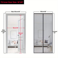 Heavy Duty Magnetic Screen Door With Pet Friendly Mesh
