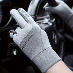 Winter Warm Gloves Velvet Thickened Windproof Waterproof Sports Gloves