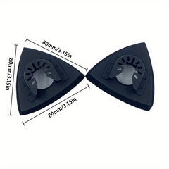 80mm Triangle Sand Disc Universal Accessory Multifunctional Tool