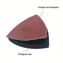 80mm Triangle Sand Disc Universal Accessory Multifunctional Tool
