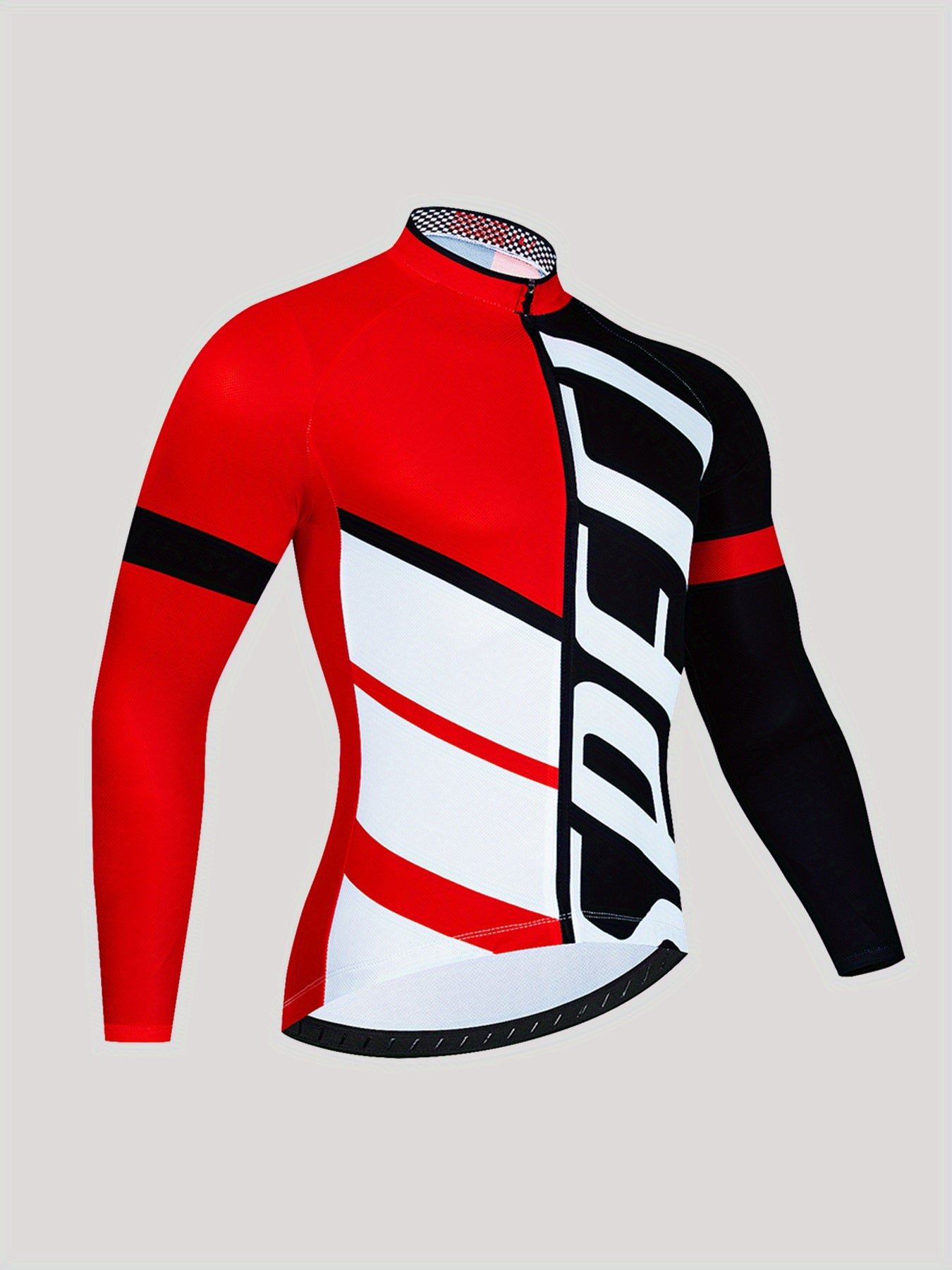 Men's Block Long Sleeve Motorcycle T-Shirt Quick Drying Breathable