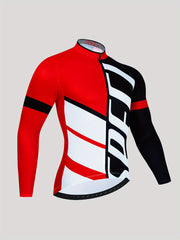 Men's Block Long Sleeve Motorcycle T-Shirt Quick Drying Breathable